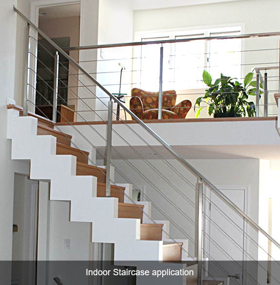 indoor steel balustrade