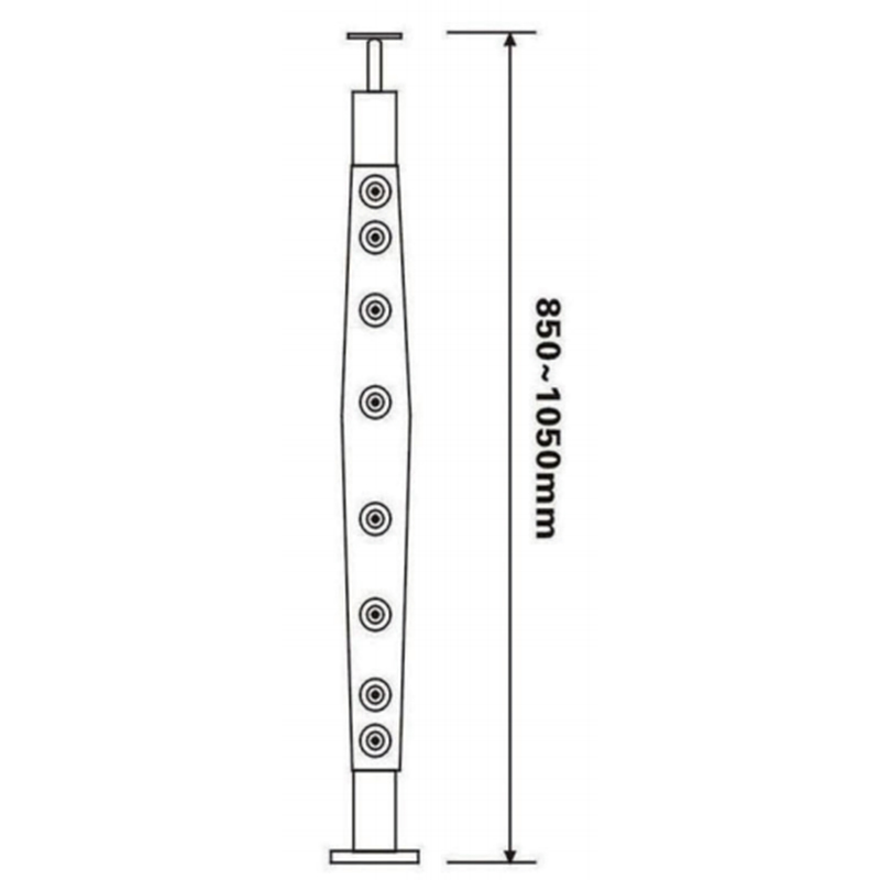 China Factory Custom Oem Odm Stainless Steel And Glass Balustrade Prices JQ-8006