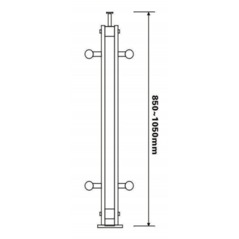 Stainless Steel Slass Handrail, Stainless Steel Glass Column Manufacturer