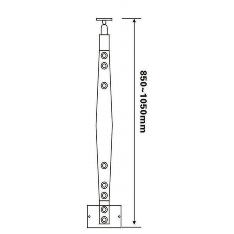 Factory Wholesale Custom Stainless Balustrade Posts Price JQ-8007