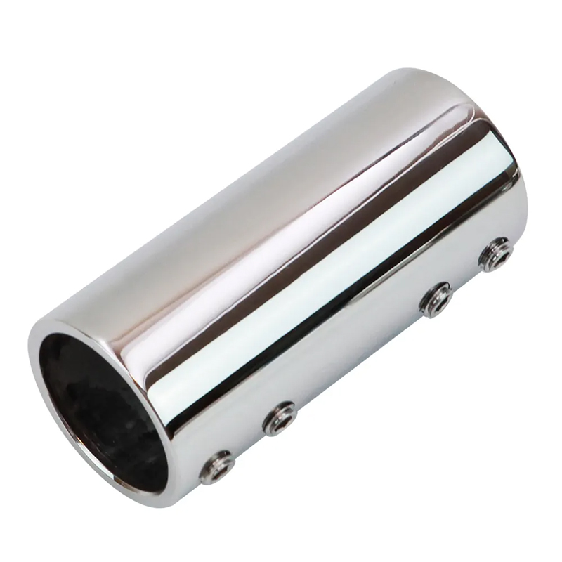 Custom Precision Cast Mirror Polished Stainless Steel Round Tube Connector SH107