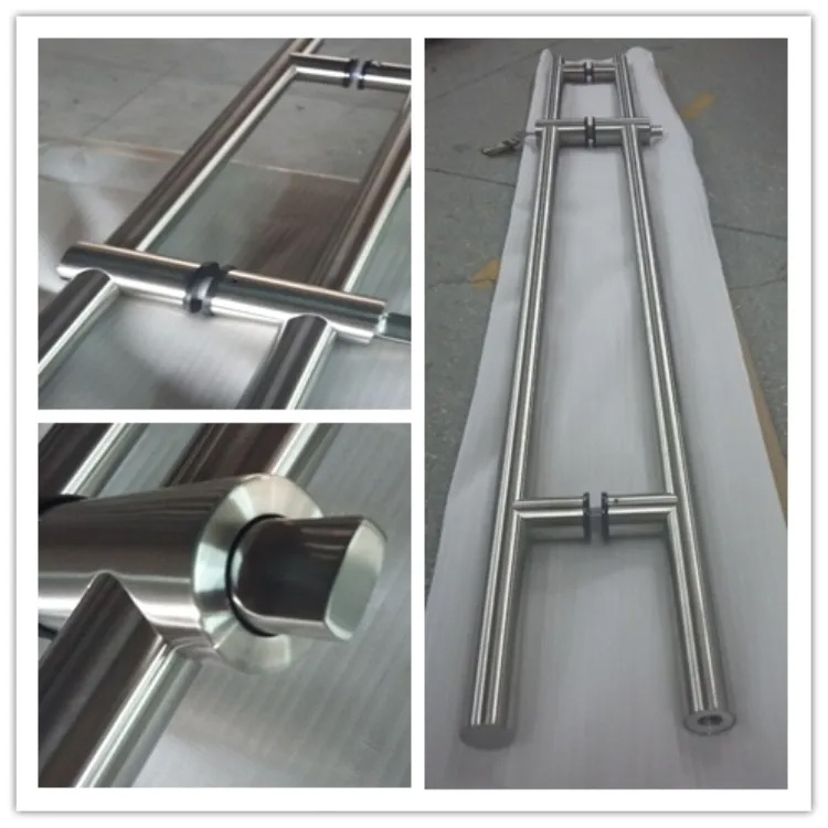 Office Hotel Home Glass Door Stainless Steel Locking Handle/Locking Ladder Handle JQ-1002