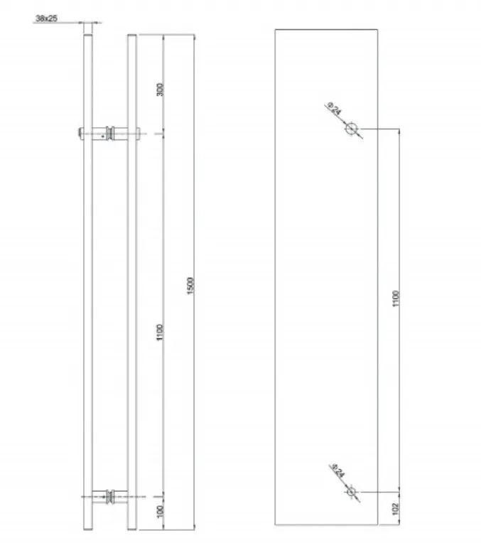 Custom Luxury H-Shaped Handles