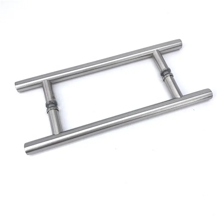 Custom High Quality Mirror Stainless Steel Round Tube H-Shaped Door Handle Factory JQ-104(450)