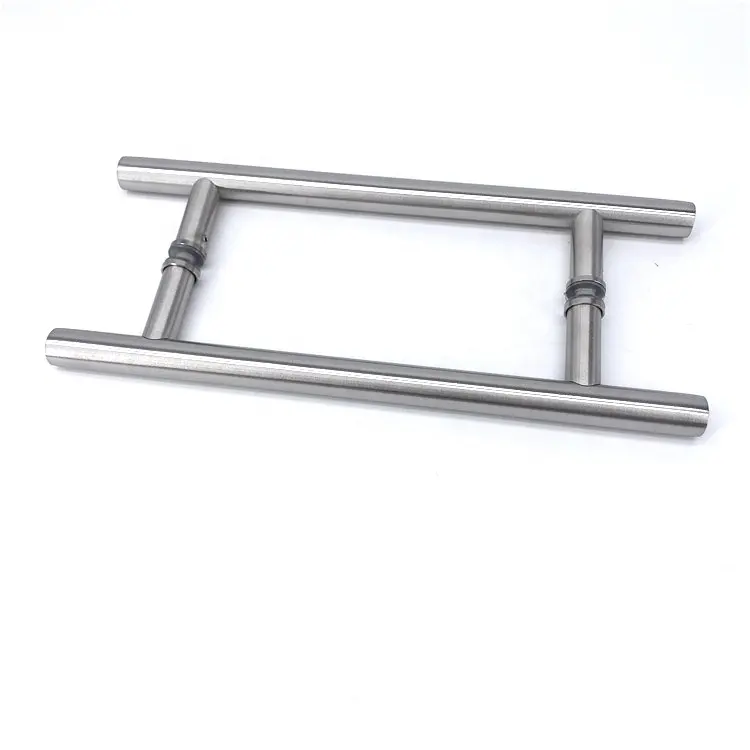 Custom High Quality Mirror Stainless Steel Round Tube H-Shaped Door Handle Factory JQ-104(450)