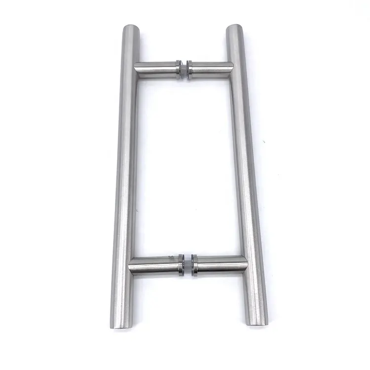 Custom High Quality Mirror Stainless Steel Round Tube H-Shaped Door Handle Factory JQ-104(450)