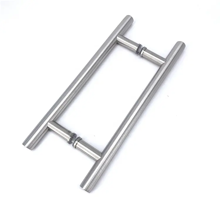 Custom High Quality Mirror Stainless Steel Round Tube H-Shaped Door Handle Factory JQ-104(450)