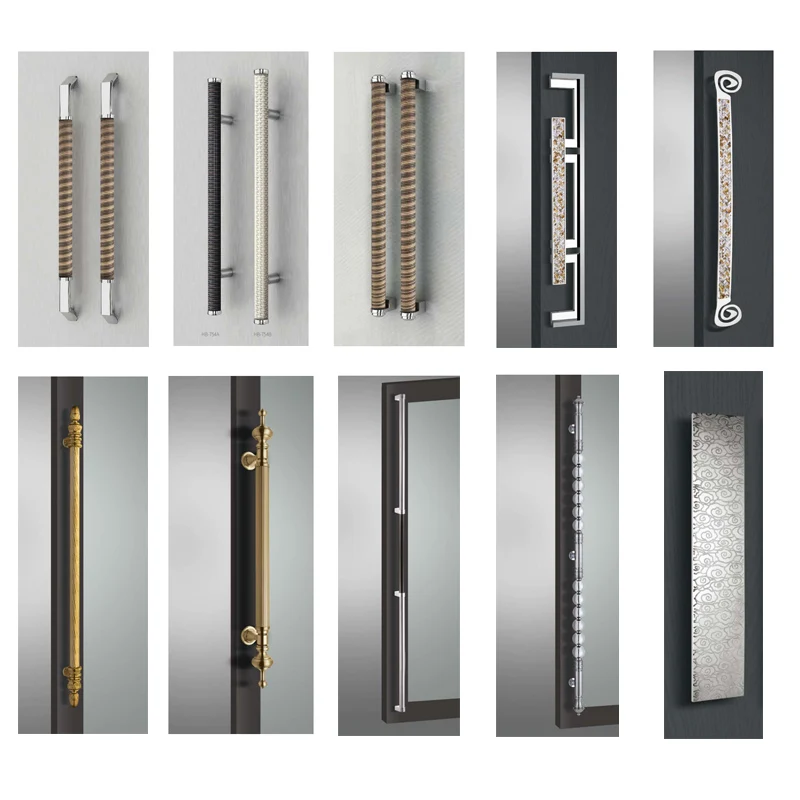 Custom Luxury Long H-Shaped Stainless Steel Door Handle China Supplier