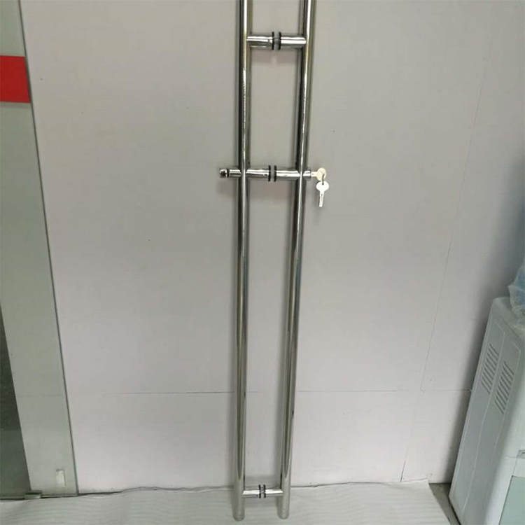 Office Hotel Home Glass Door Stainless Steel Locking Handle/Locking Ladder Handle JQ-1002