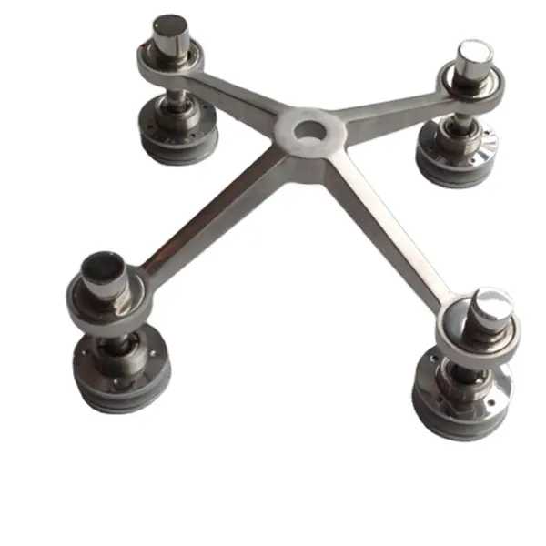 Custom Stainless Steel Four Arms Spider Joint Glass Detail Factory