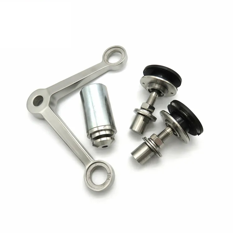 Custom 2 Legs Arms 304 Stainless Steel Glass Curtain Wall Fittings Accessories Spiders fittings