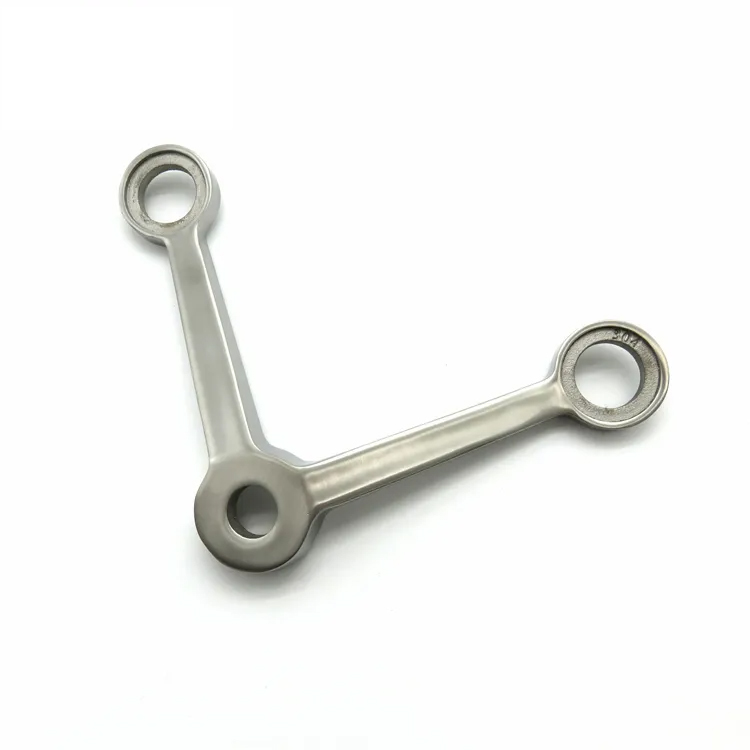 Custom 2 Legs Arms 304 Stainless Steel Glass Curtain Wall Fittings Accessories Spiders fittings