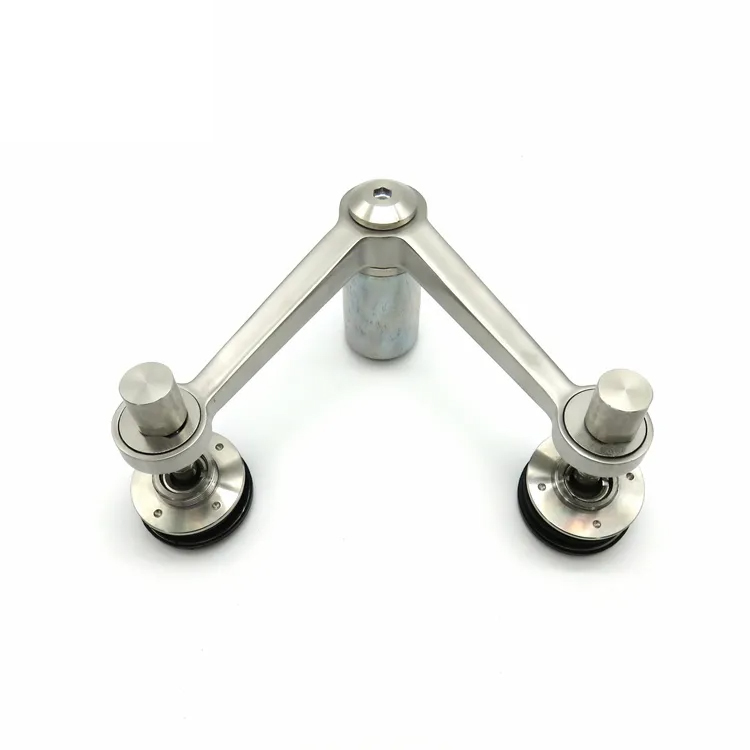 Custom 2 Legs Arms 304 Stainless Steel Glass Curtain Wall Fittings Accessories Spiders fittings