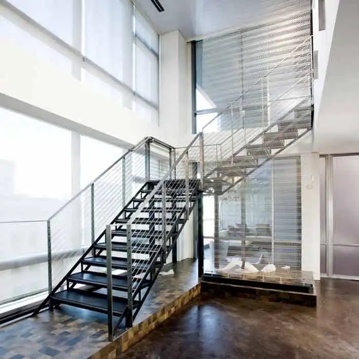 Hot Selling Custom Stainless Steel Column Staircase Factory Wholesale Price