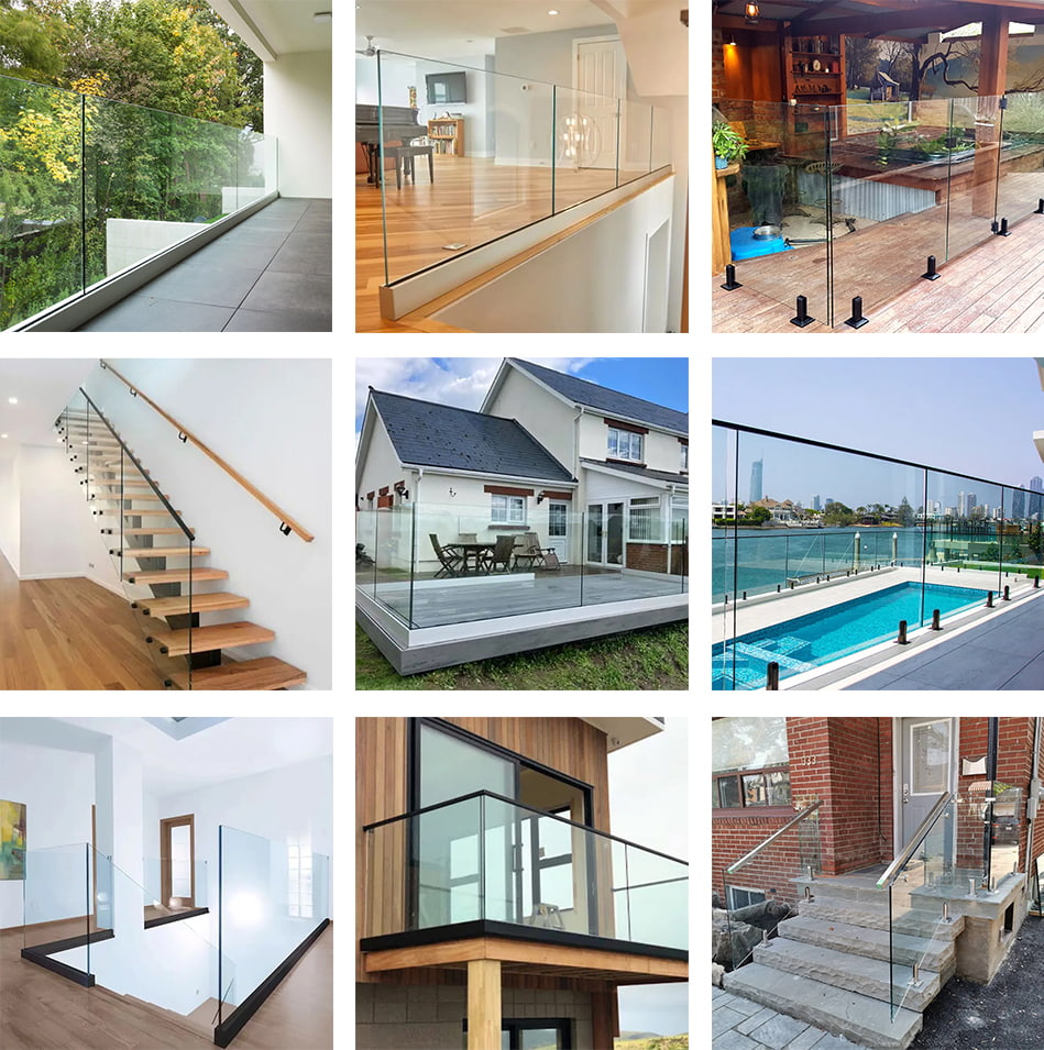 frameless glass railing system